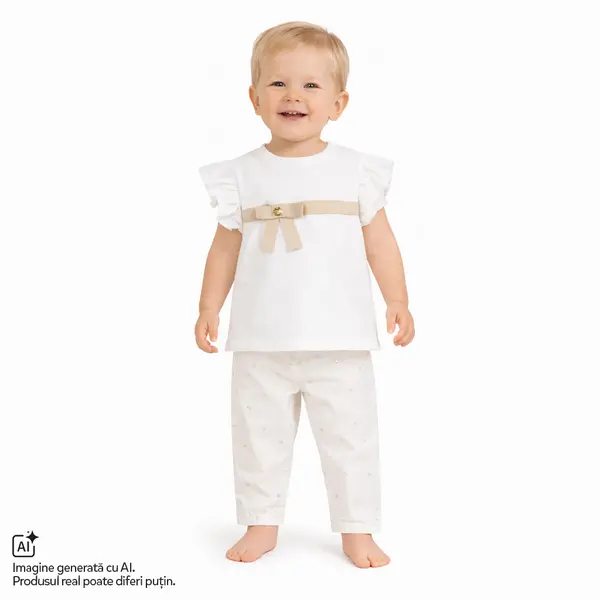 Tricou copii Chicco, Alb, 01232-70MC