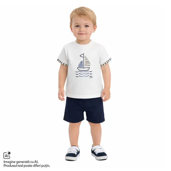Tricou copii Chicco, Alb, 01885-70MFCO