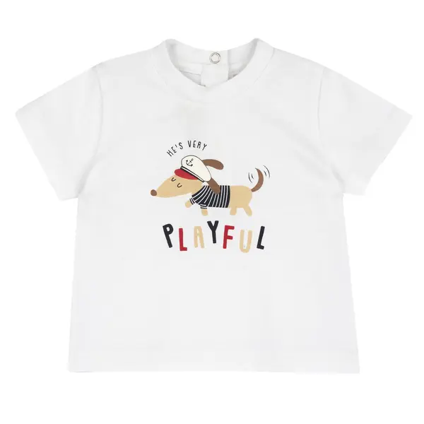 Tricou copii Chicco, Alb, 01928-70MFCO