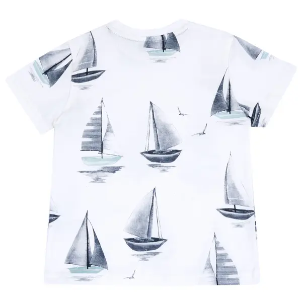 Tricou copii Chicco, alb, 07932-68MC
