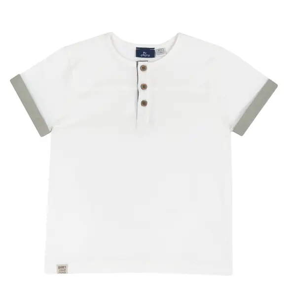 Tricou copii Chicco, alb, 11987-68MC