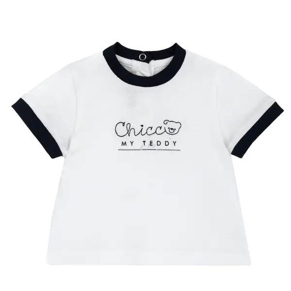 Tricou copii Chicco, Alb cu model, 01712-70MFCO