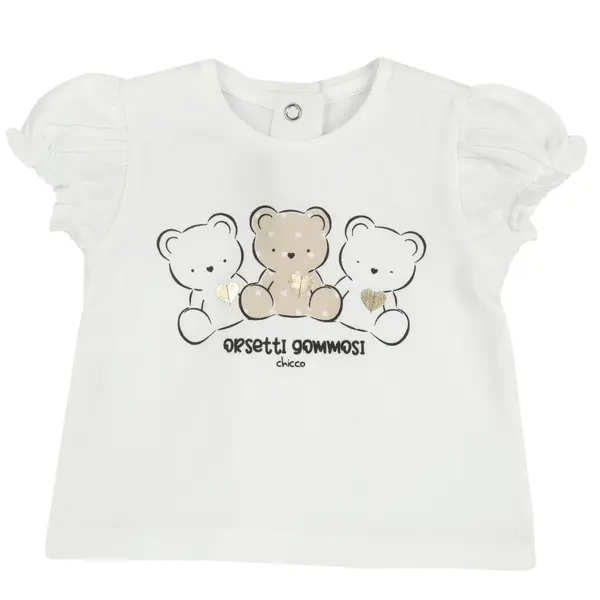 Tricou copii Chicco, crem, 16649-68MFCO