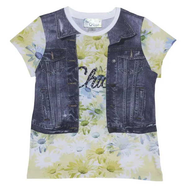 Tricou copii Chicco, maneca scurta, fete, multicolor