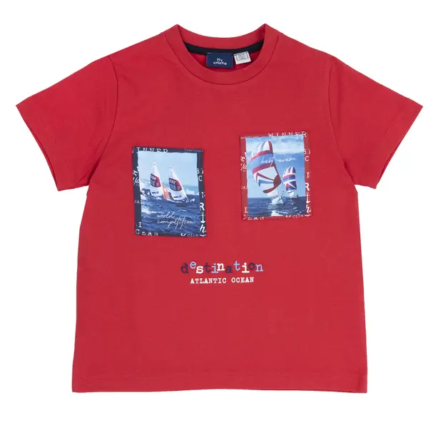 Tricou copii Chicco, rosu, 05441-66MC