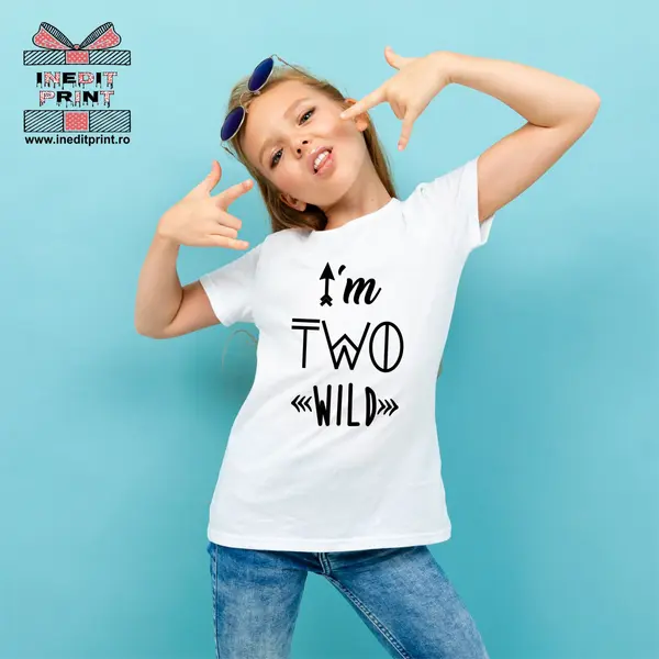 Tricou Copii I m TWO wild TPC2