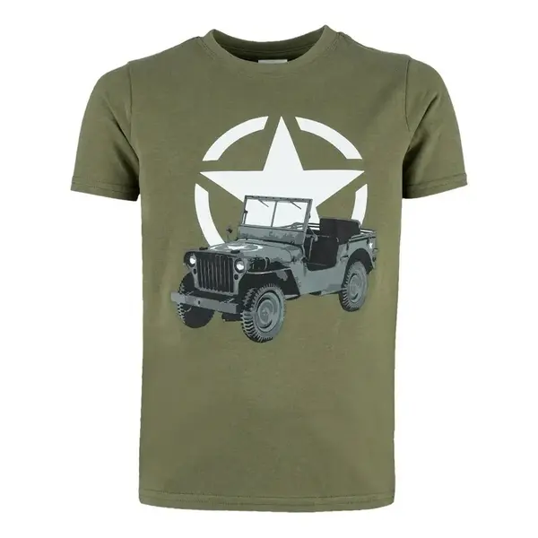 Tricou copii Militar Jeep - 134-140