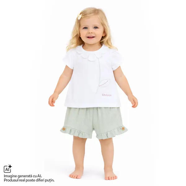 Tricou copii si pantaloni scurti Chicco, Verde, 01288-70MFCI