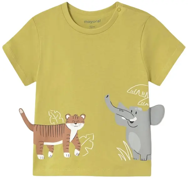 Tricou cu mânecă scurtă Mayoral - Galben , play amigos, 12 luni