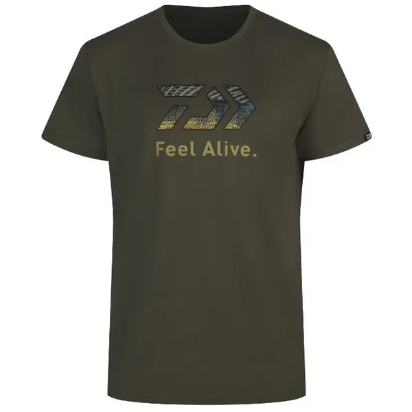 Tricou D-Vec Zander Oliv Feel Alive Marime M
