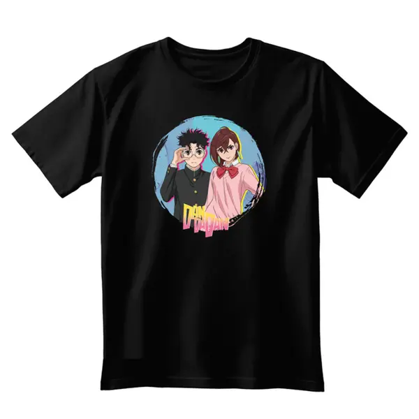 Tricou Dan Da Dan - Black - Momo & Okarun - S