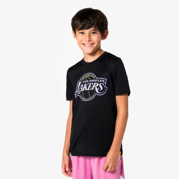 Tricou de baschet NBA Lakers copii, 900 negru