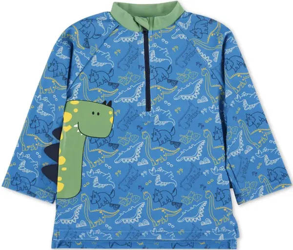 Tricou de înot pentru copii cu protecție UV 50+ Sterntaler - Cu dinozauri, 86/92 cm, 12-24 luni