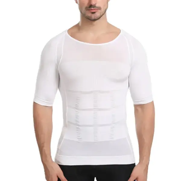 Tricou de slabit pentru barbati Slim'n Lift, grad de compresie 140D