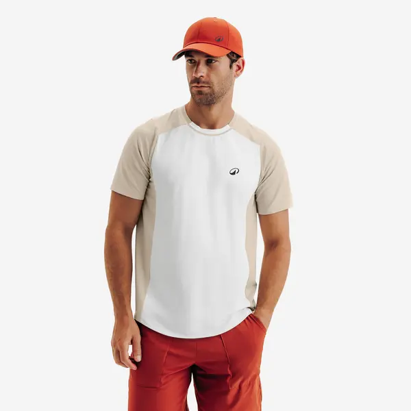 Tricou de tenis respirant Dry bej alb bărbați