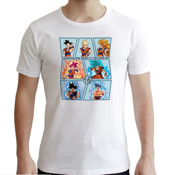 Tricou Dragon Ball Super - Goku's transformations - L