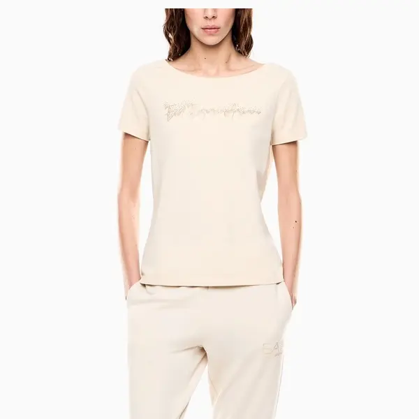 Tricou EA7 TRAIN LOGO SERIES W HANDWRITTEN TEE CROSSOVER