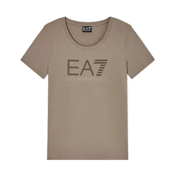 Tricou EA7 TRAIN LOGO SERIES W TEE SS RN FANCY STRASS