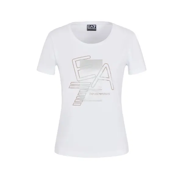 Tricou EA7 W TEE SS BOX LOGO CROSSOVER