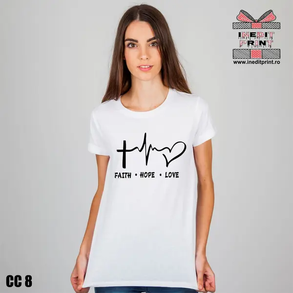 Tricou Faith Hope Love CC8 -