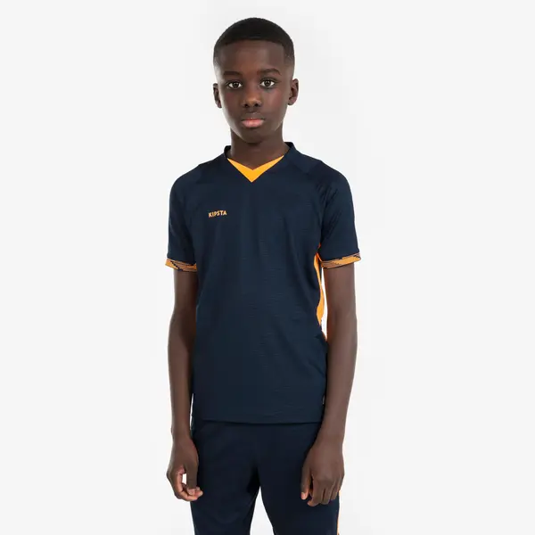 Tricou Fotbal CLR Portocaliu-Bleumarin Copii