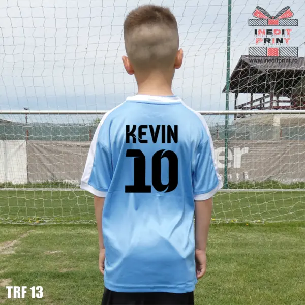 Tricou fotbal copii si adulti GIVOVA personalizabil TRF13 XS, Albastru Deschis