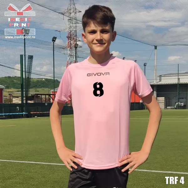 Tricou fotbal copii si adulti GIVOVA personalizabil TRF4 XL, Roz