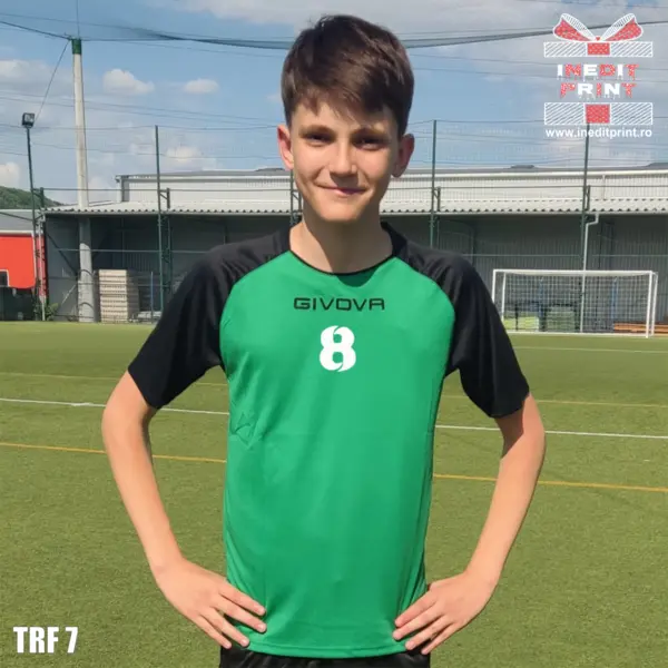 Tricou fotbal copii si adulti GIVOVA personalizabil TRF7 XXL, Verde