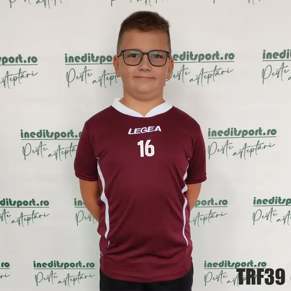Tricou fotbal copii si adulti LEGEA personalizabil TRF39 XS, Visiniu