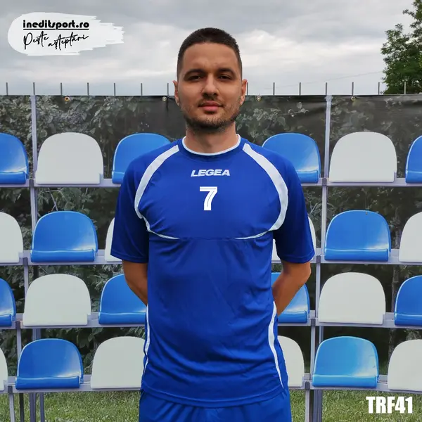 Tricou fotbal copii si adulti LEGEA personalizabil TRF41 L, Albastru
