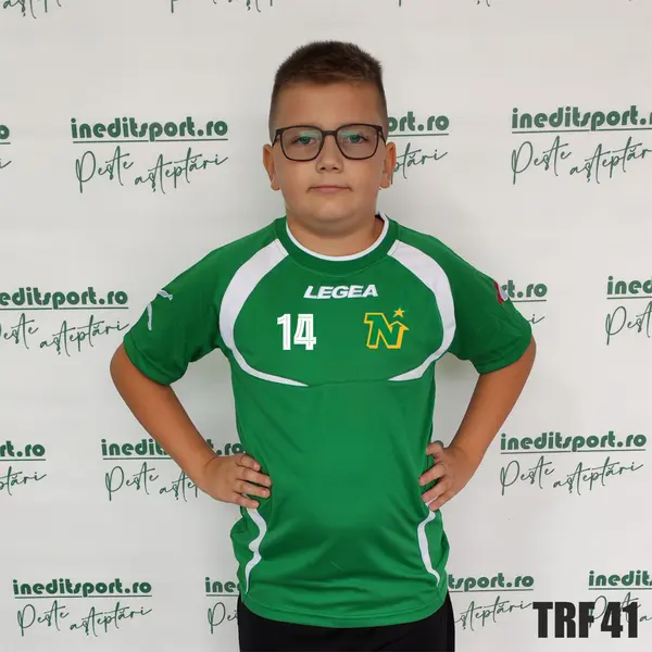 Tricou fotbal copii si adulti LEGEA personalizabil TRF41 XS, Verde
