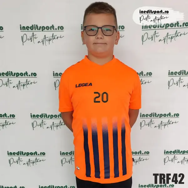 Tricou fotbal copii si adulti LEGEA personalizabil TRF42 2XS, Portocaliu