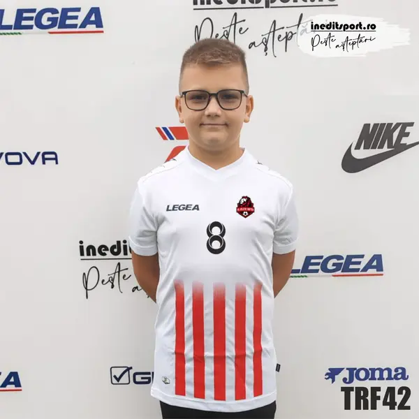 Tricou fotbal copii si adulti LEGEA personalizabil TRF42 2XS, Alb