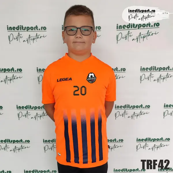 Tricou fotbal copii si adulti LEGEA personalizabil TRF42 S, Portocaliu
