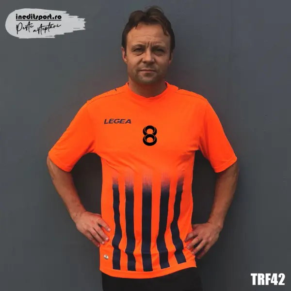 Tricou fotbal copii si adulti LEGEA personalizabil TRF42 XL, Portocaliu