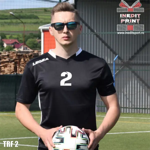 Tricou fotbal copii si adulti LEGEA TRF2 XS, Negru