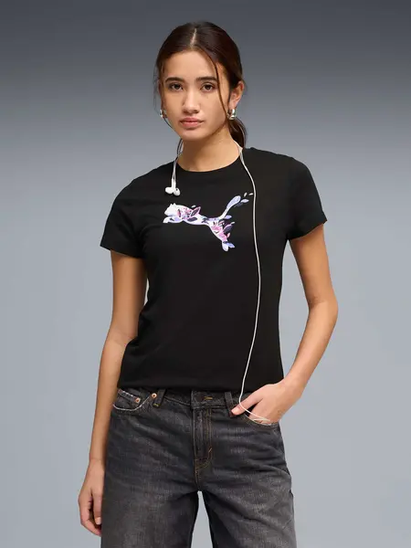 Tricou Graphics Floral Cat