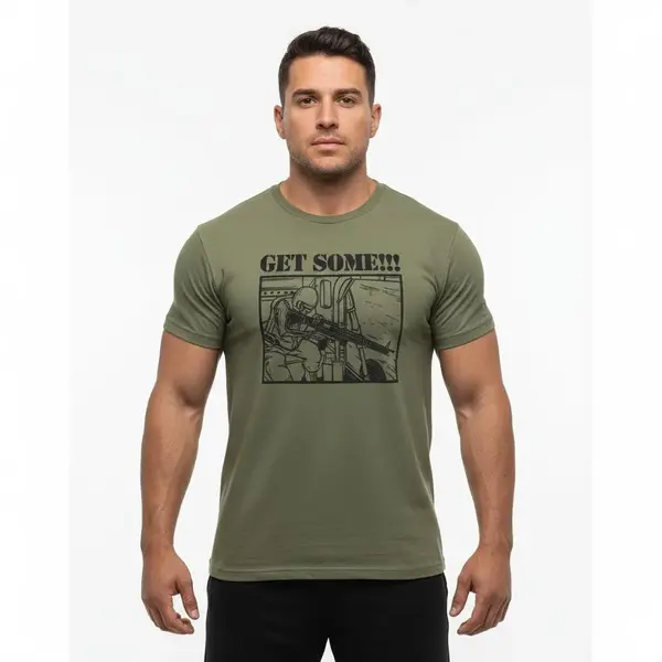 Tricou Helikon-Tex® army GET SOME! - OLIVE / 3XL