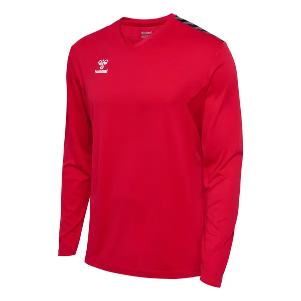 Tricou hummel AUTHENTIC POLY LS UNISEX - 3062 True Red, L