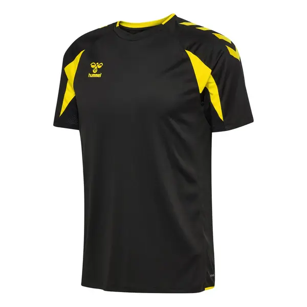Tricou hummel CORE 2.0 - 5138 BLACK/BLAZING YELLOW, XL