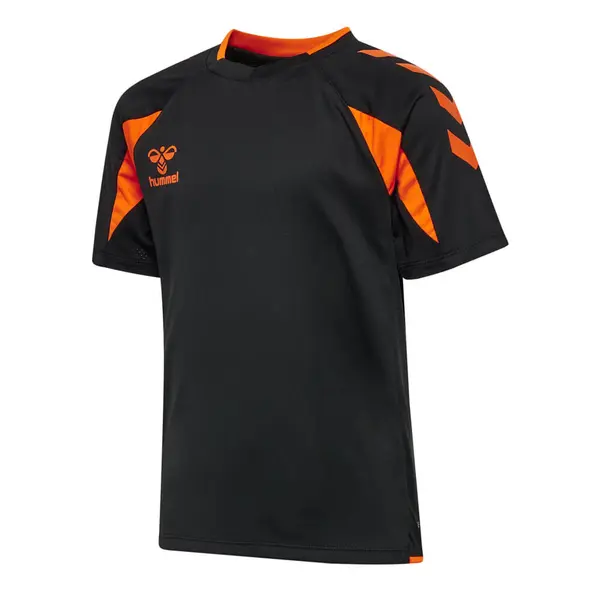 Tricou hummel CORE 2.0 COPII - 2461 Black/orange tiger, 140