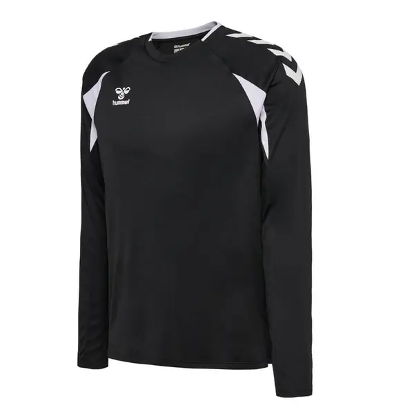 Tricou hummel CORE 2.0 POLY LS - 2114 Black White, 3XL