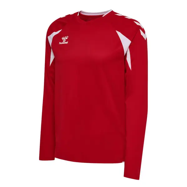 Tricou hummel CORE 2.0 POLY LS - 3946 True Red White, S
