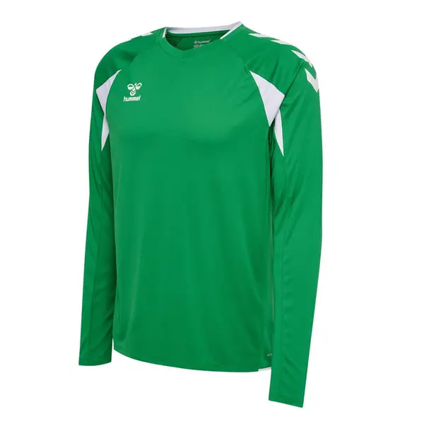 Tricou hummel CORE 2.0 POLY LS - 6129 JELLY BEAN/WHITE, XL