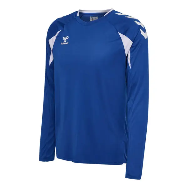 Tricou hummel CORE 2.0 POLY LS - 7691 True Blue White, M