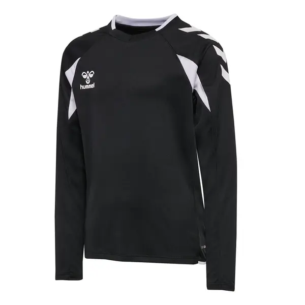 Tricou hummel CORE 2.0 POLY LS COPII - 2114 Black White, 164