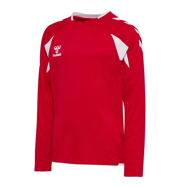 Tricou hummel CORE 2.0 POLY LS COPII - 3946 True Red White, 128