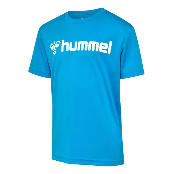 Tricou hummel LOGO POLY COPII - 7428 Diva Blue, 164