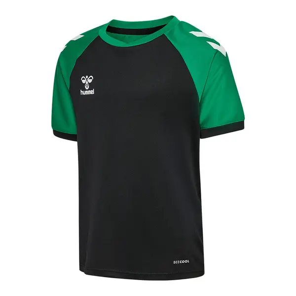 Tricou hummel MATCH LEAGUE COPII - 2155 BLACK/JELLY BEAN, 164