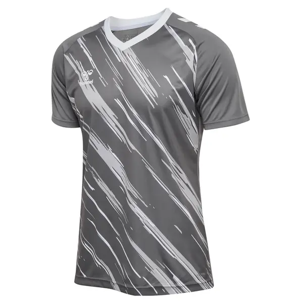 Tricou hummel MATCH TRIUMPH - 1299 STEEL GRAY/WHITE, 3XL